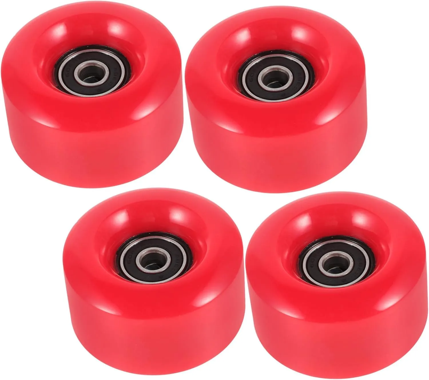 4Pcs High Elasticity Roller Skate Wheels Durable Replacement Wheels for Skating Solid Support for Various Terrains Fashionable Design