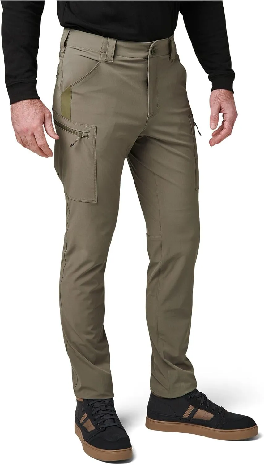 5.11 Tactical Men's Trail Pants - Slim-Fit Durable Mens Hiking Pant with 8 Cargo Pockets, Water-Repellent Fabric, Style 74556