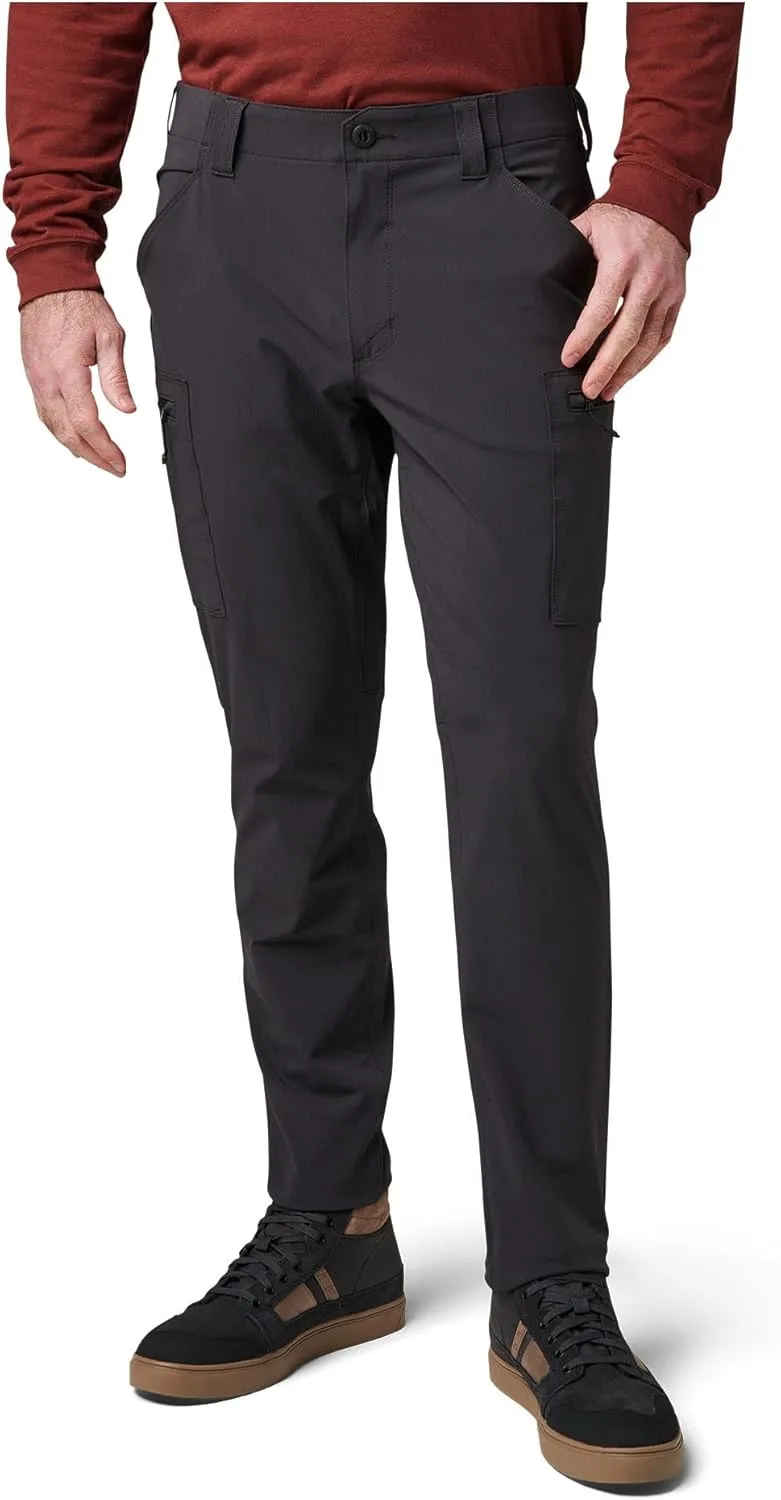 5.11 Tactical Men's Trail Pants - Slim-Fit Durable Mens Hiking Pant with 8 Cargo Pockets, Water-Repellent Fabric, Style 74556