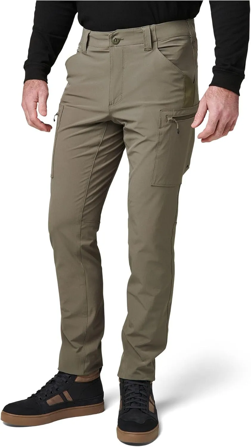 5.11 Tactical Men's Trail Pants - Slim-Fit Durable Mens Hiking Pant with 8 Cargo Pockets, Water-Repellent Fabric, Style 74556
