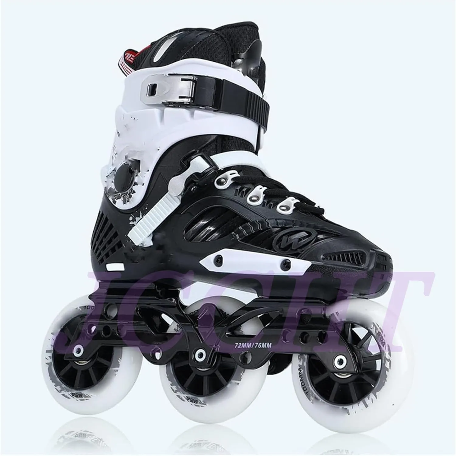6 Pack Inline Speed Skate Wheels 85A Roller Skate Wheels 90mm/100mm/110mm All Rounder Indoor Outdoor for Replacement Accessory
