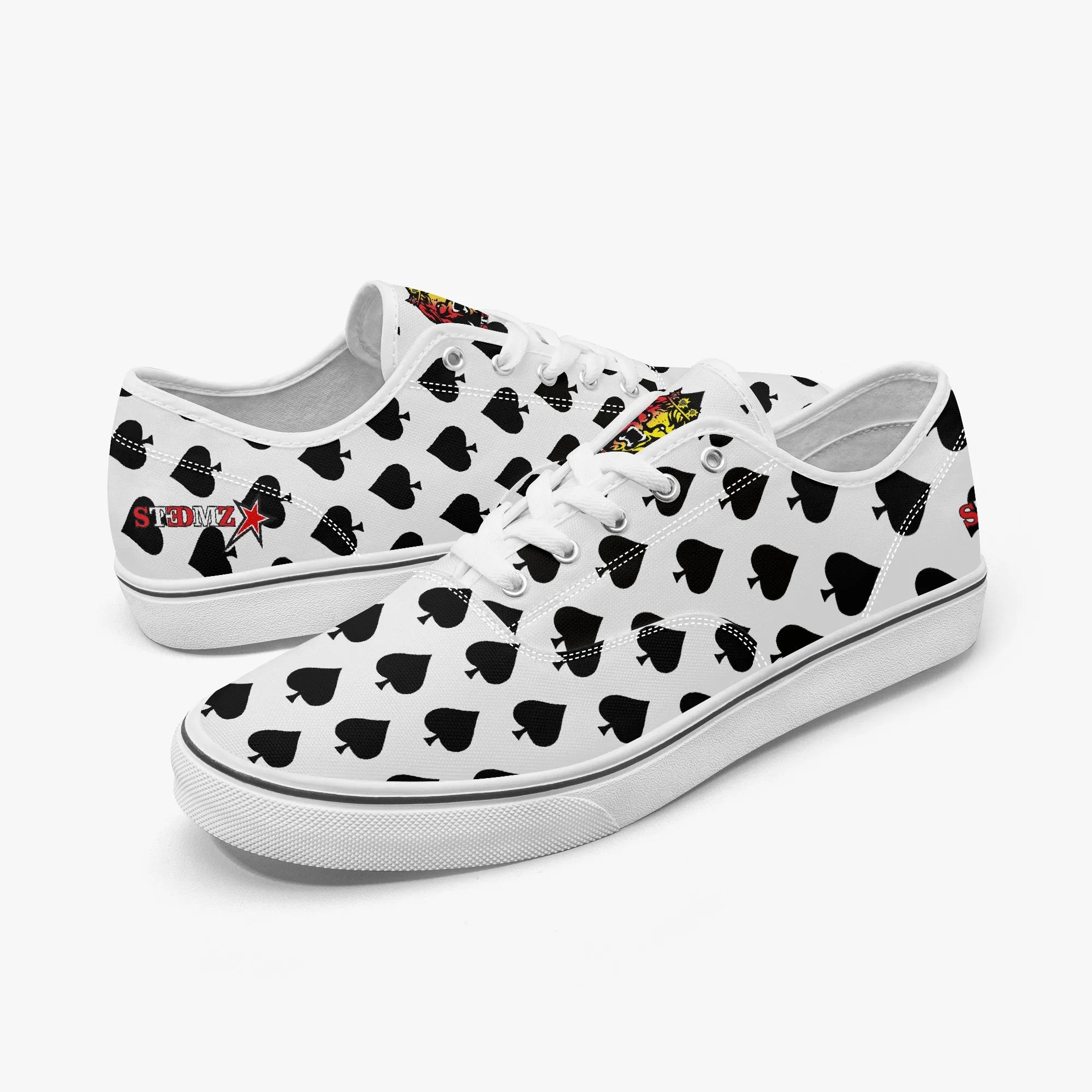 Aces White - Canvas Low Top