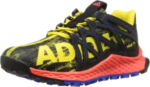 adidas Originals Boys' Vigor Bounce Trail Runner, Bright Yellow/Black/Satellite, 4.5 M US Big Kid