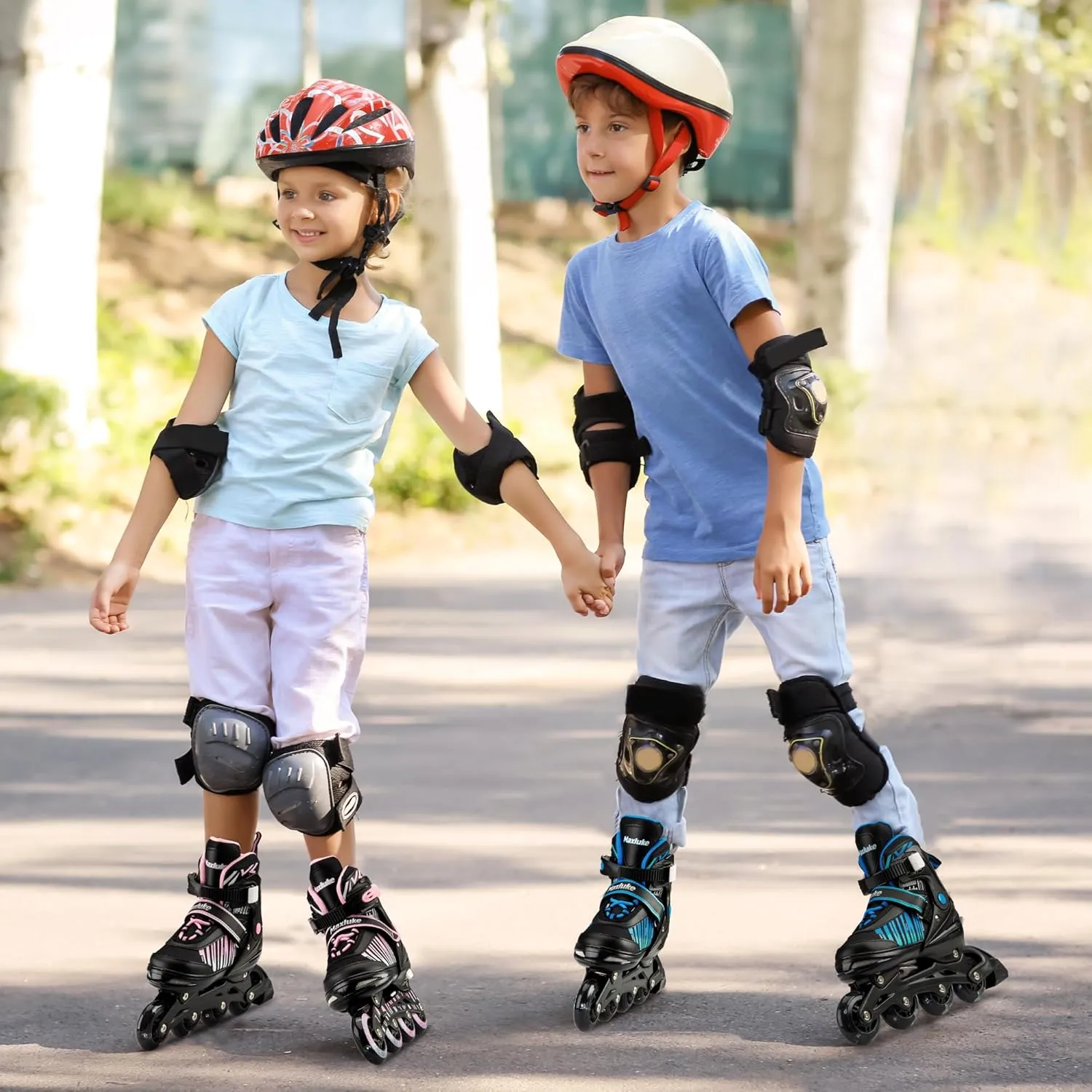 Adjustable Inline Skates for Kids Ages 4-12, Beginner Inline Skates for Girls and Boys with Full Light Up Wheels, Fun Illuminating Roller Skates Blades for Youth Toddlers
