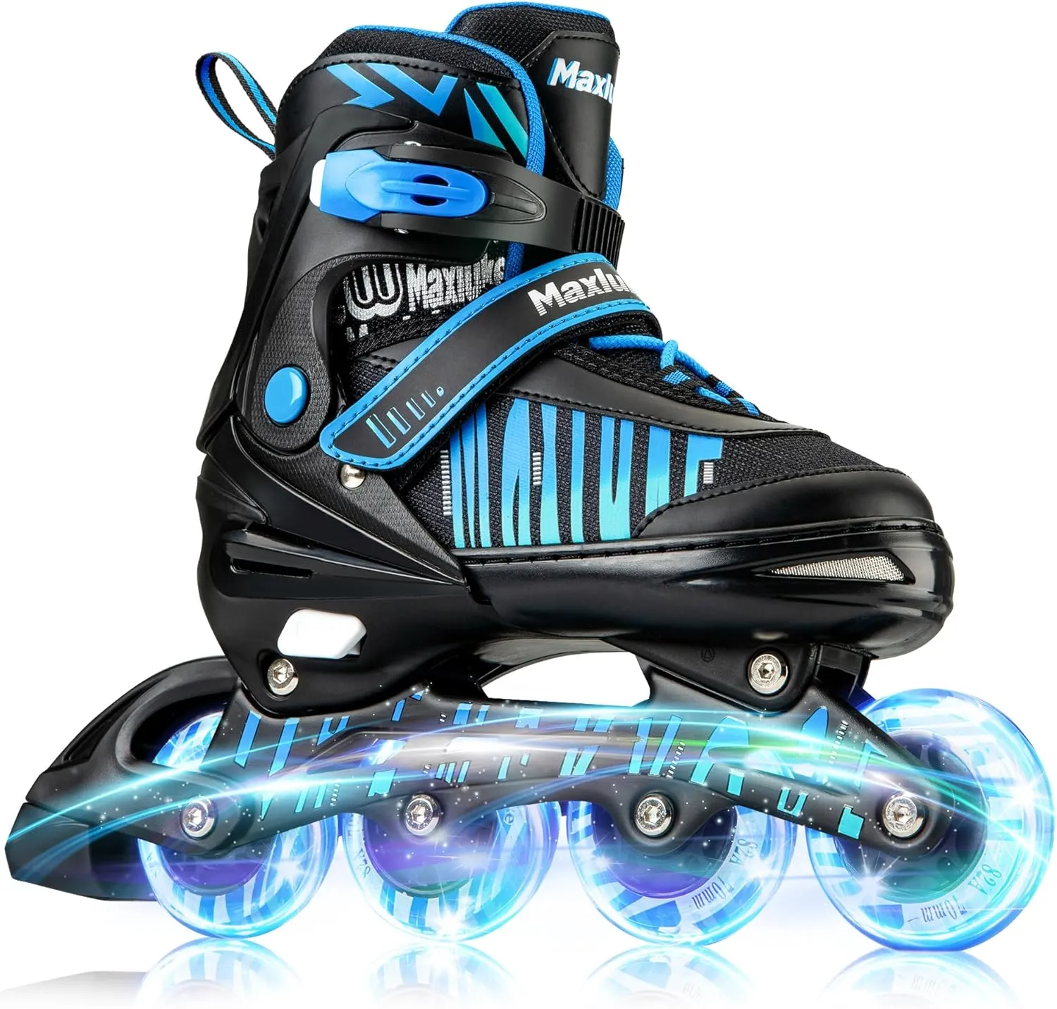 Adjustable Inline Skates for Kids Ages 4-12, Beginner Inline Skates for Girls and Boys with Full Light Up Wheels, Fun Illuminating Roller Skates Blades for Youth Toddlers
