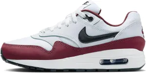 Air Max 1 Big Kids' Shoes (DZ3307-111, White/Dark Team Red/Pure Platinum/Black) Size 6.5