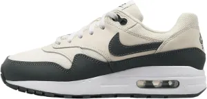 Air Max 1 Big Kids' Shoes (DZ3307-113, Pale Ivory/White/Bicoastal/Vintage Green) Size 4.5