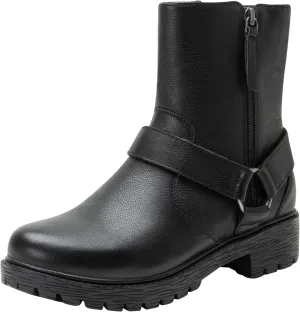 Alegria Womens Olympia Moto Tall Leather Mid Calf Boot