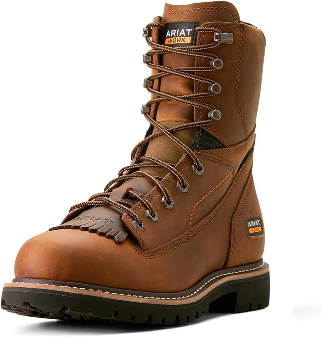 ARIAT Men's Longview Shock Shield 8" Waterproof Work Boot Industrial