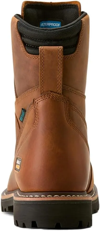 ARIAT Men's Longview Shock Shield 8" Waterproof Work Boot Industrial