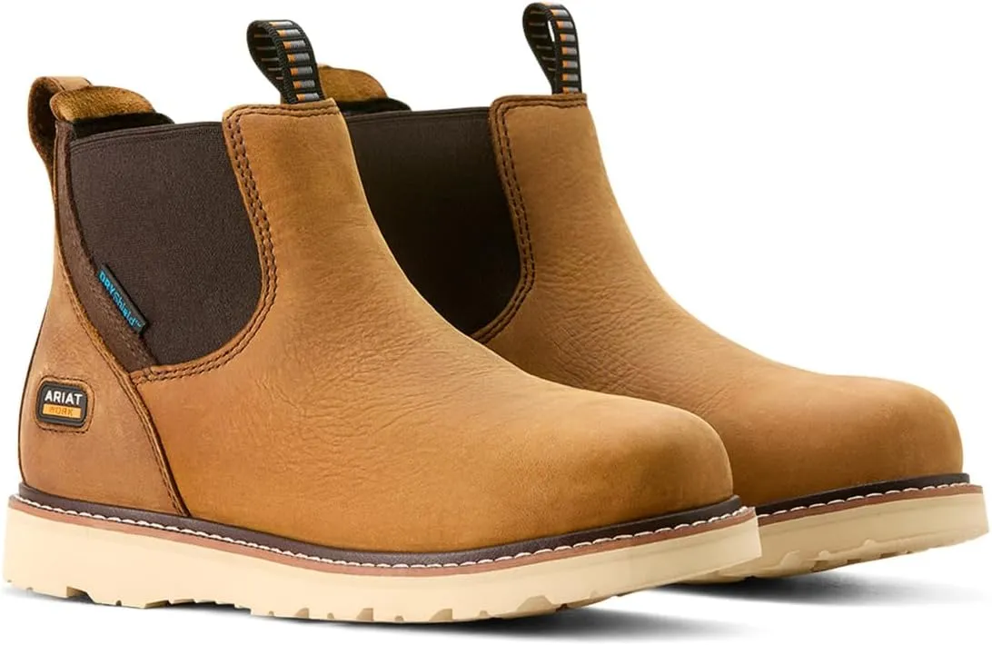 Ariat Women's Rebar Wedge Chelsea Waterproof Composite Toe Work Boot