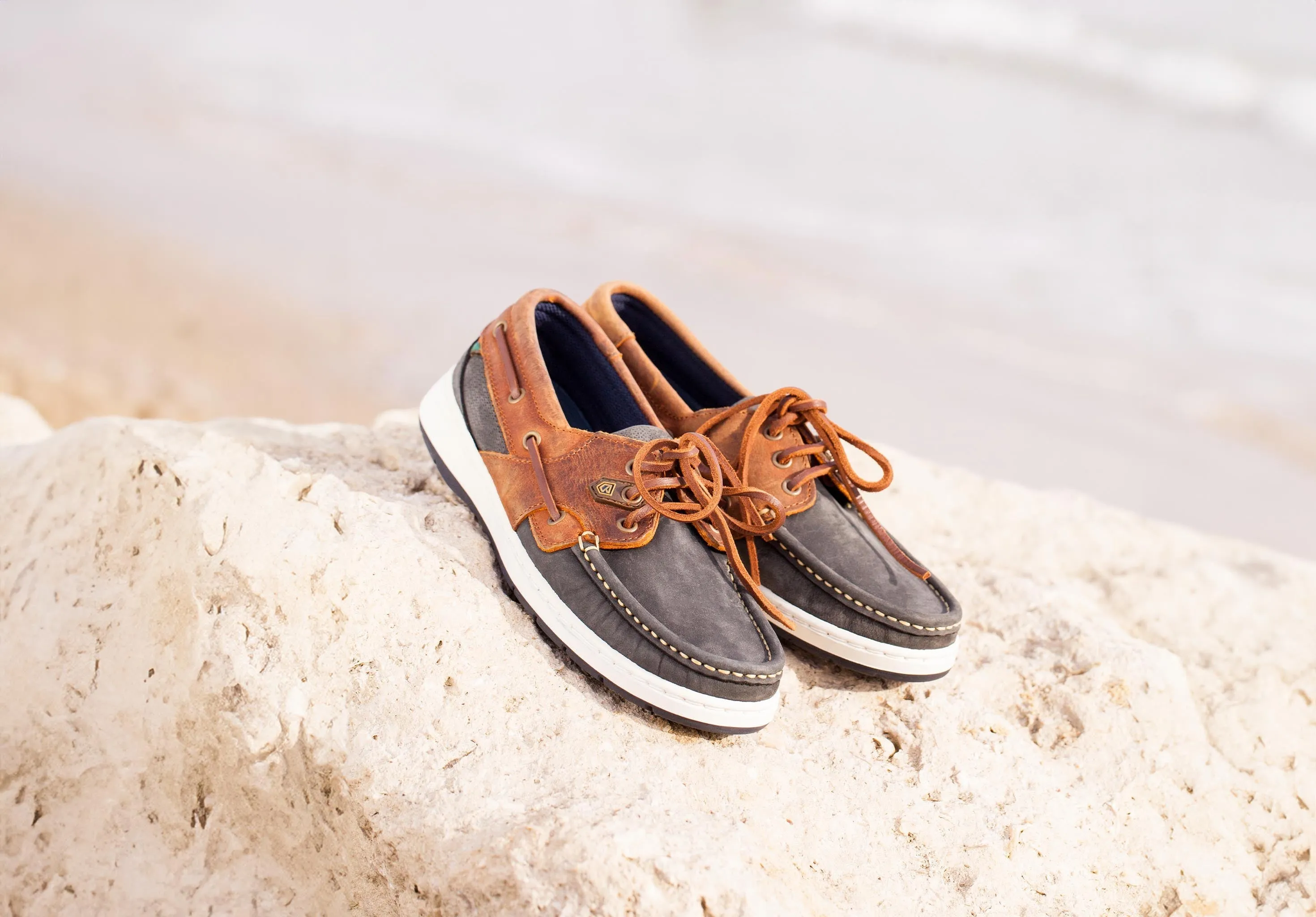 Auckland Women's Boat Shoe - Denim/T