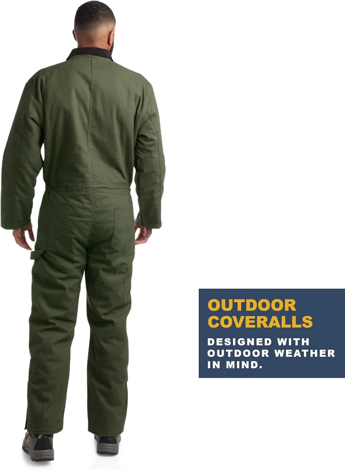Bass Creek Outfitters Mens Coveralls - Insulated Water-Resistant Long Sleeve Work Wear Jump Suit, Coveralls for Men (M-XXL)
