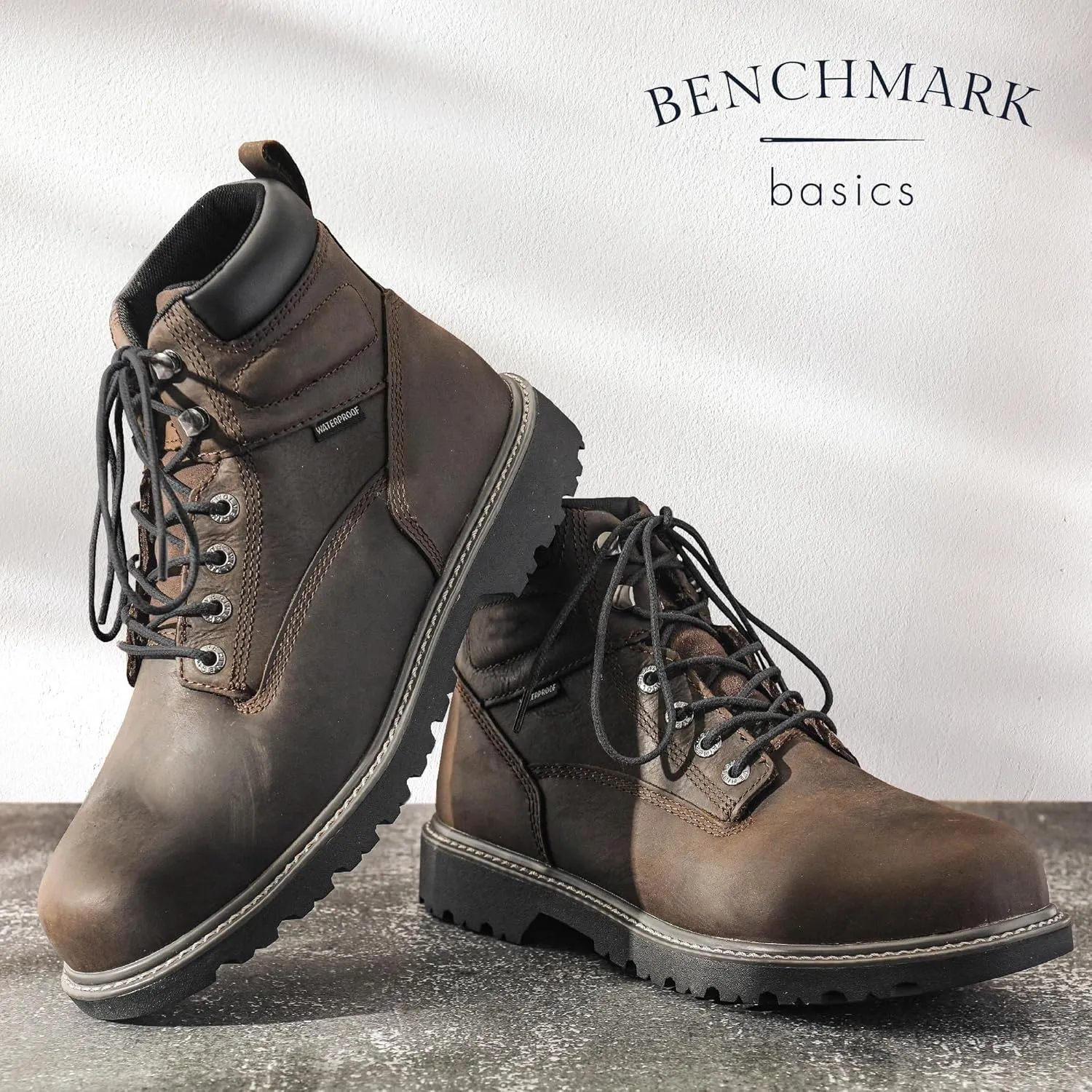 Benchmark Waxed 100% Kevlar Boot Laces - Made in USA - Heavy Duty Shoe Laces for Work or Hiking - 45", 54”, 63”, 72" or 81"