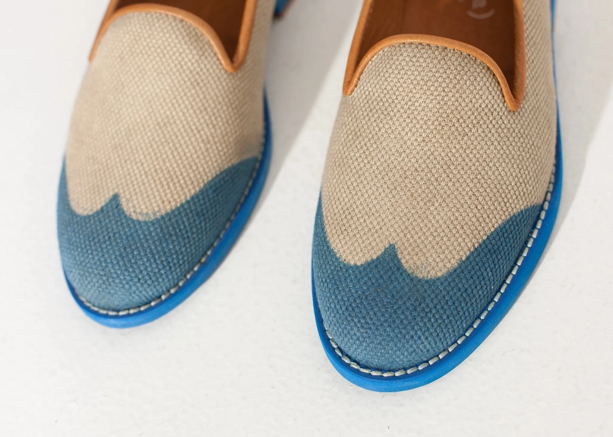 Blue Personalized service in Wingtip Loafer Energy-efficient