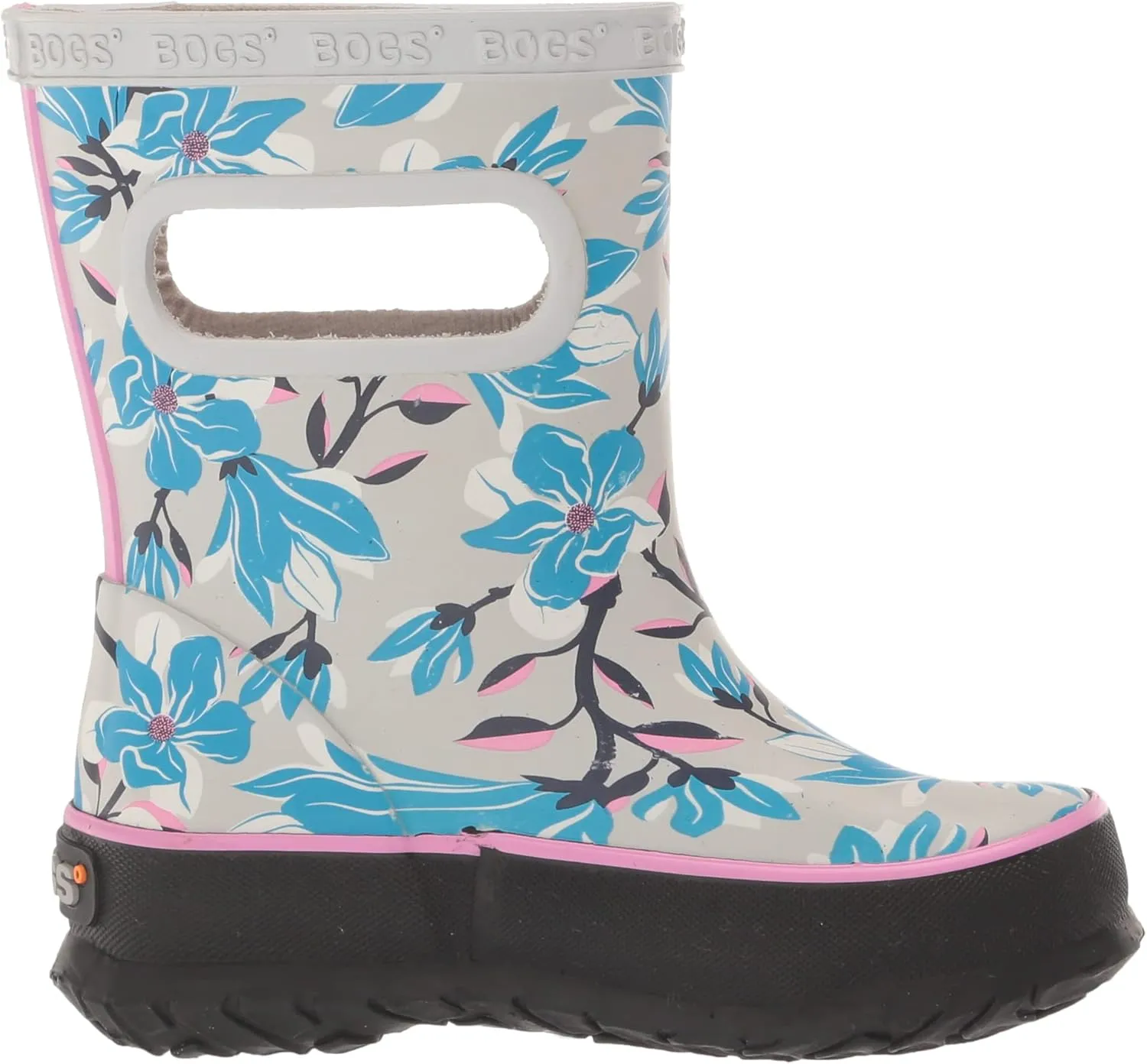 BOGS Unisex-Child Kids Skipper Waterproof Rubber Rain Boot