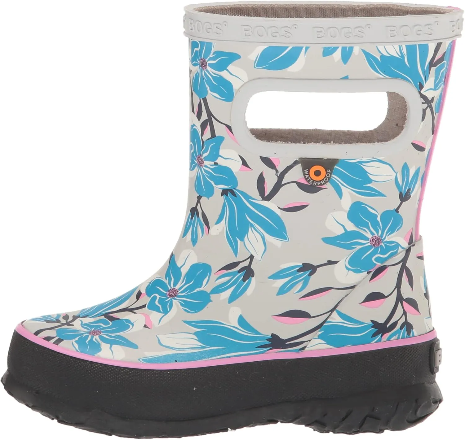 BOGS Unisex-Child Kids Skipper Waterproof Rubber Rain Boot