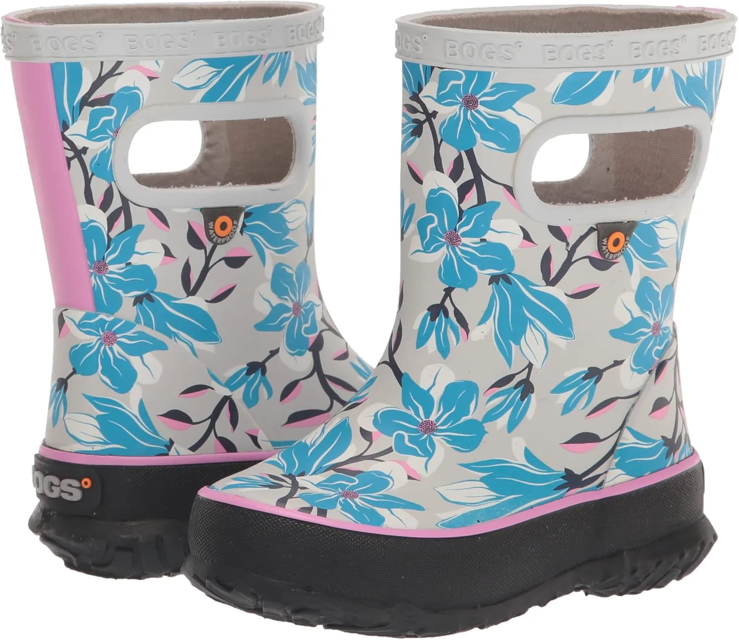 BOGS Unisex-Child Kids Skipper Waterproof Rubber Rain Boot