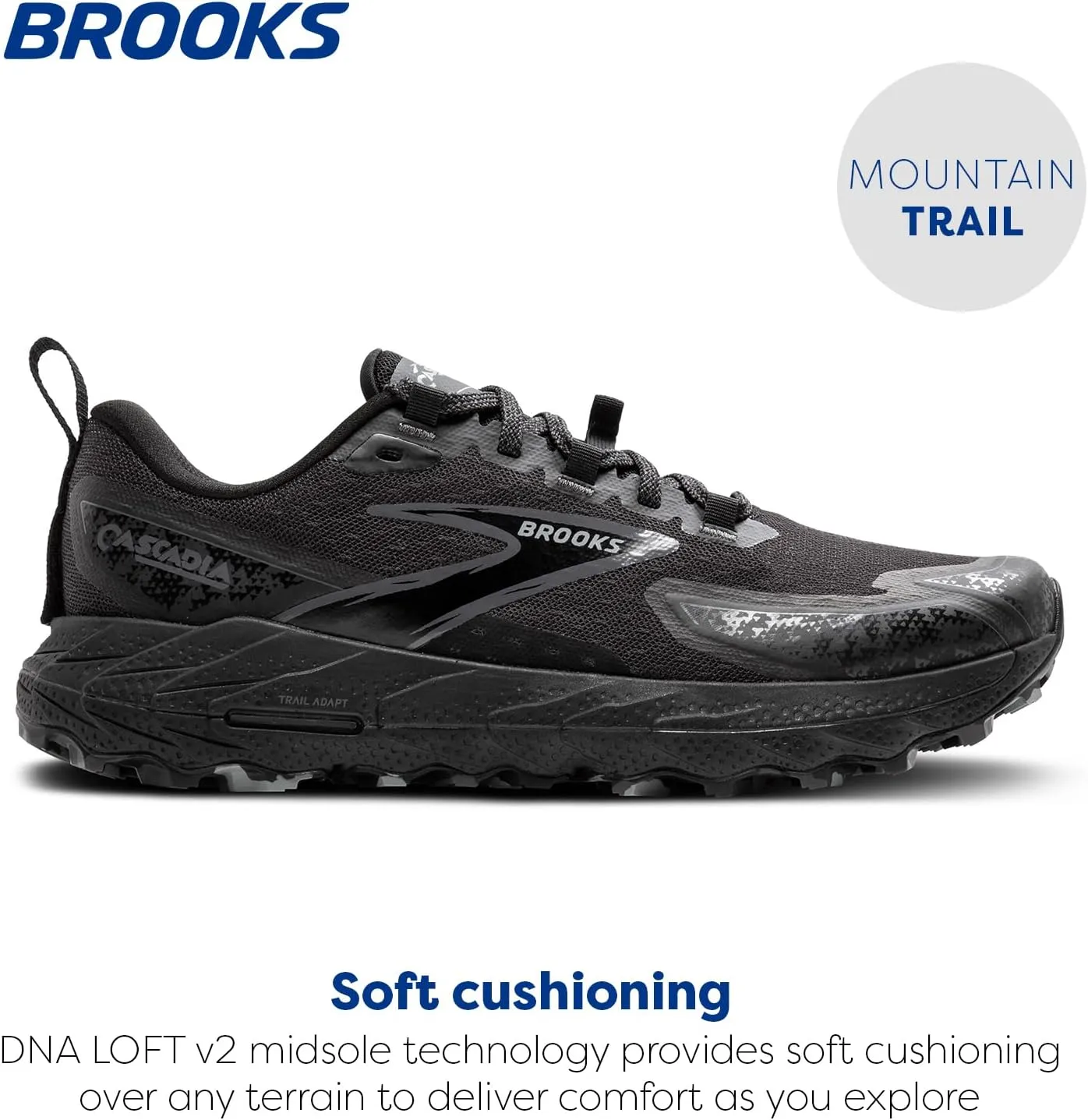 Brooks Men’s Cascadia 18 Mountain Trail Running Shoe
