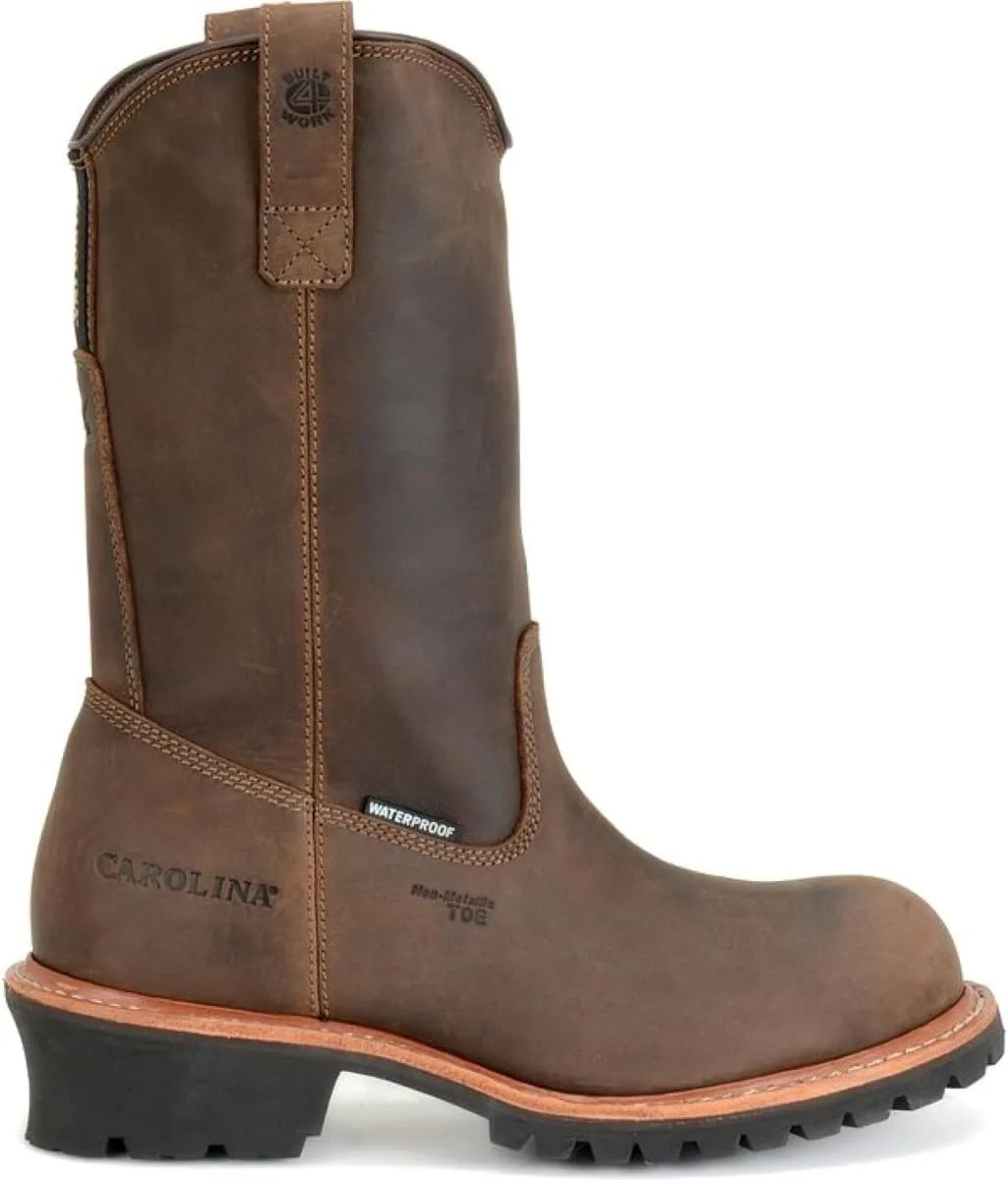 Carolina Men's 12" Waterproof Composite Toe Ranch Wellington Logger Work Boot