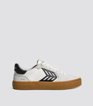 CATIBA PRO 2.0 Gum Off-White Smoke Suede and Black Logo Sneaker