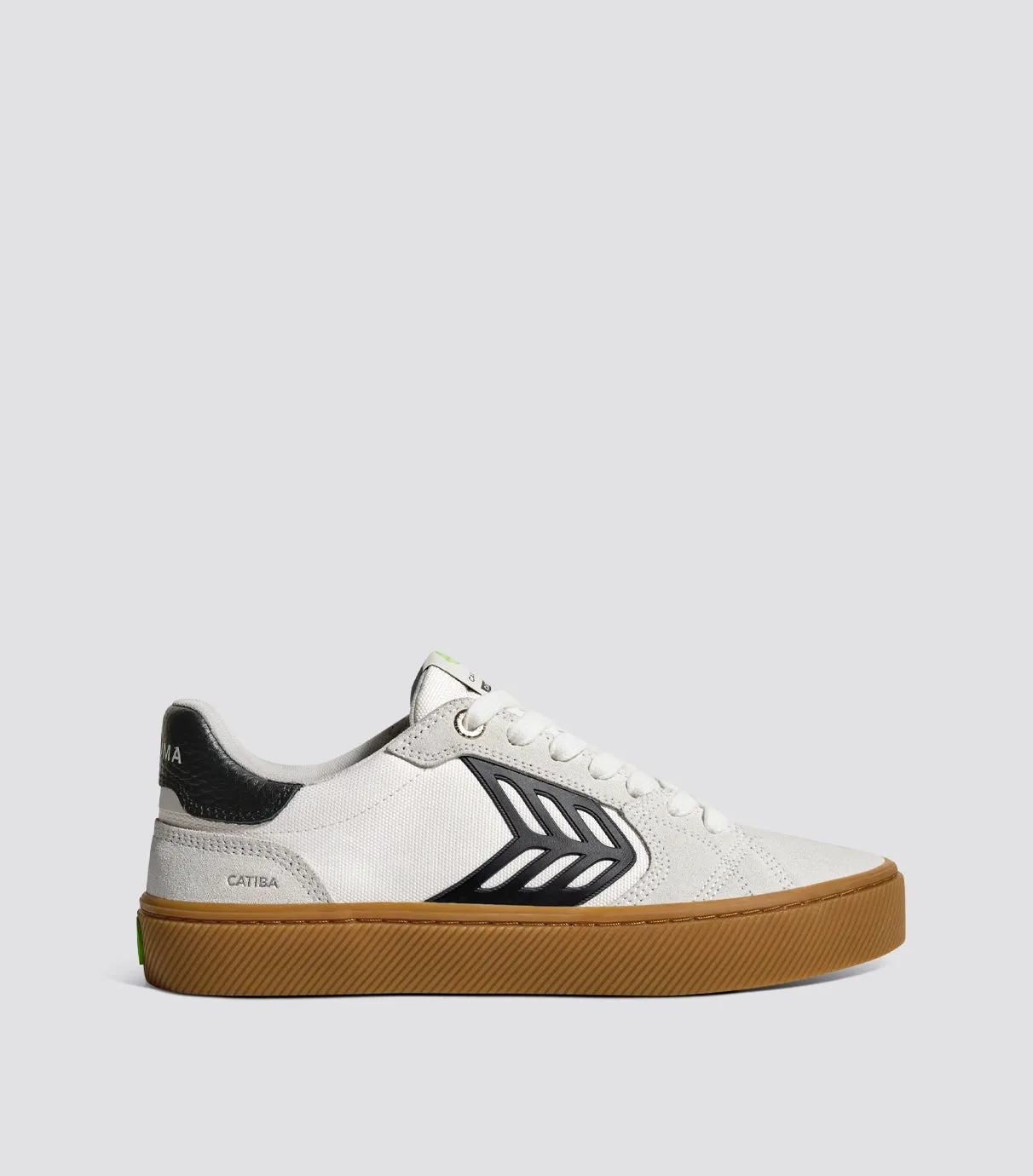 CATIBA PRO 2.0 Gum Off-White Smoke Suede and Black Logo Sneaker