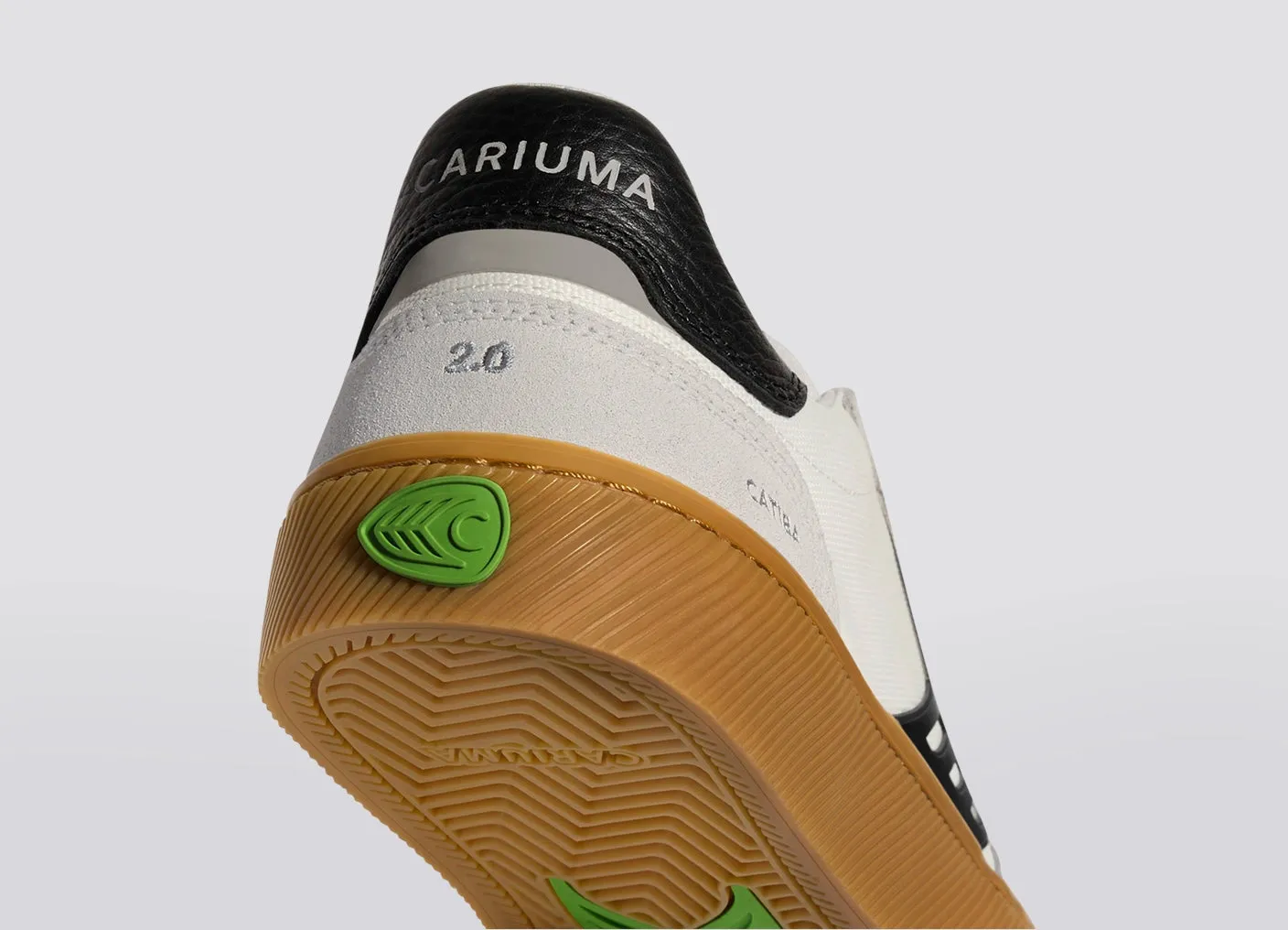 CATIBA PRO 2.0 Gum Off-White Smoke Suede and Black Logo Sneaker