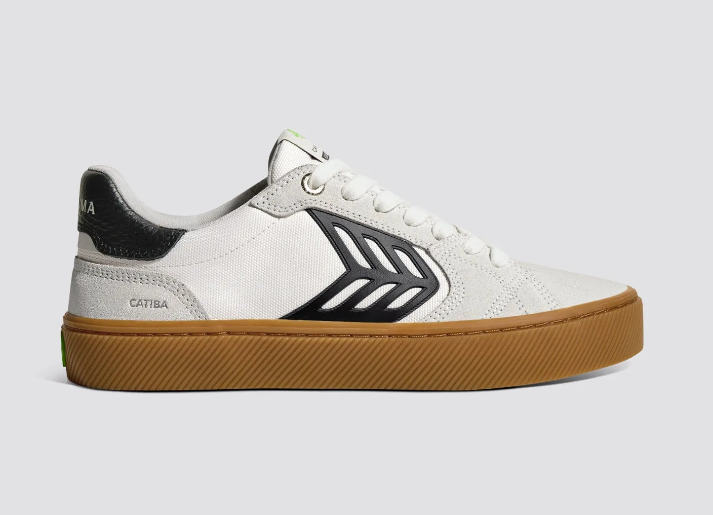 CATIBA PRO 2.0 Gum Off-White Smoke Suede and Black Logo Sneaker
