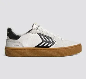 CATIBA PRO 2.0 Gum Off-White Smoke Suede and Black Logo Sneaker