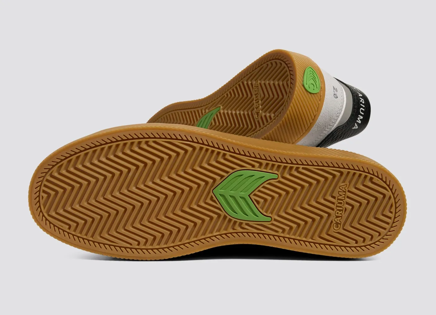 CATIBA PRO 2.0 Gum Off-White Smoke Suede and Black Logo Sneaker