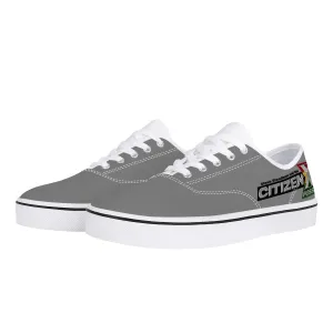 Citizen X Posse Grey - White Canvas Low Top