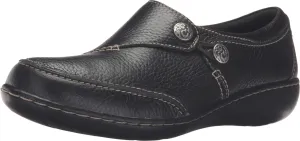 Clarks womens Ashland Lane Q Slip On Loafer, Black, 6.5 X-Wide US