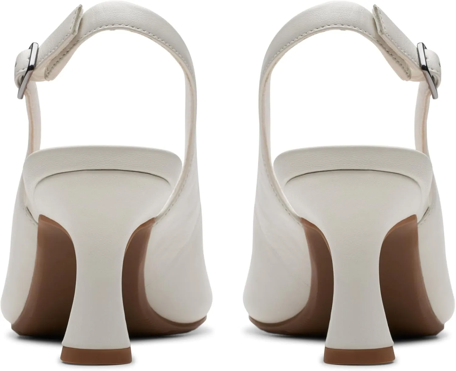 Clarks Women's Kataleyna Step Pump, Off White Leather, 9