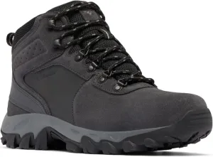 Columbia Men's Newton Ridge Plus II Suede Waterproof, 2024 Shark/Black, 9