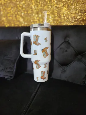 Cowboy Boot Tumbler 40oz