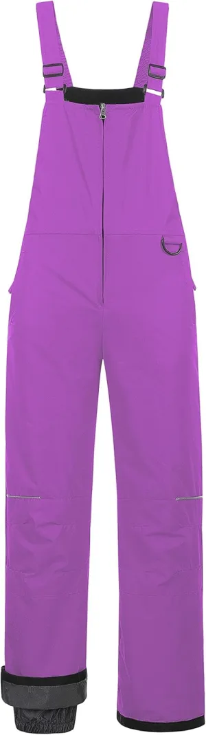 CREATMO US Girl's Snow Bibs Kids Ski Pants Waterproof Insulated Winter Overalls