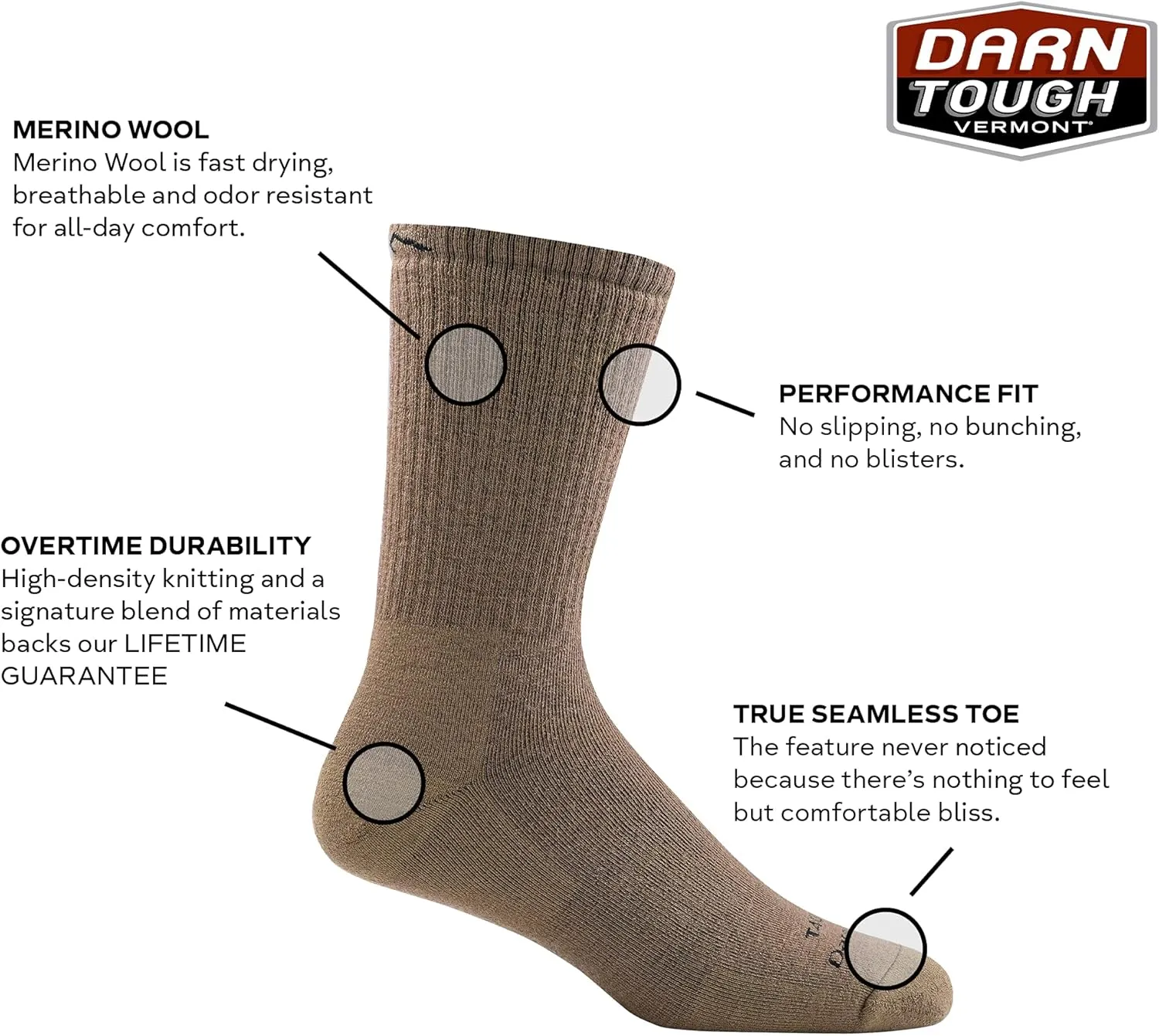Darn Tough Tactical Boot Extra Cushion Socks (T4033) Unisex