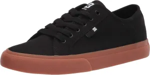 DC mens Manual Skate Shoe, Black/Gum, 10 US
