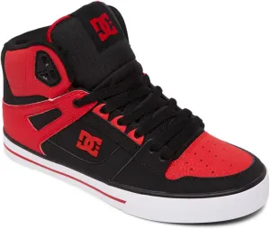 DC mens Pure High-top Wc Skateboard, Skate Shoe, Fiery Red/White/Black, 10 US