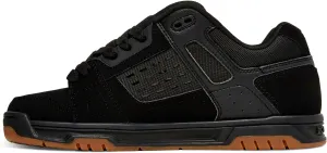 DC Men's Stag Low Top Skate Shoe, Black/Gum, 6.5