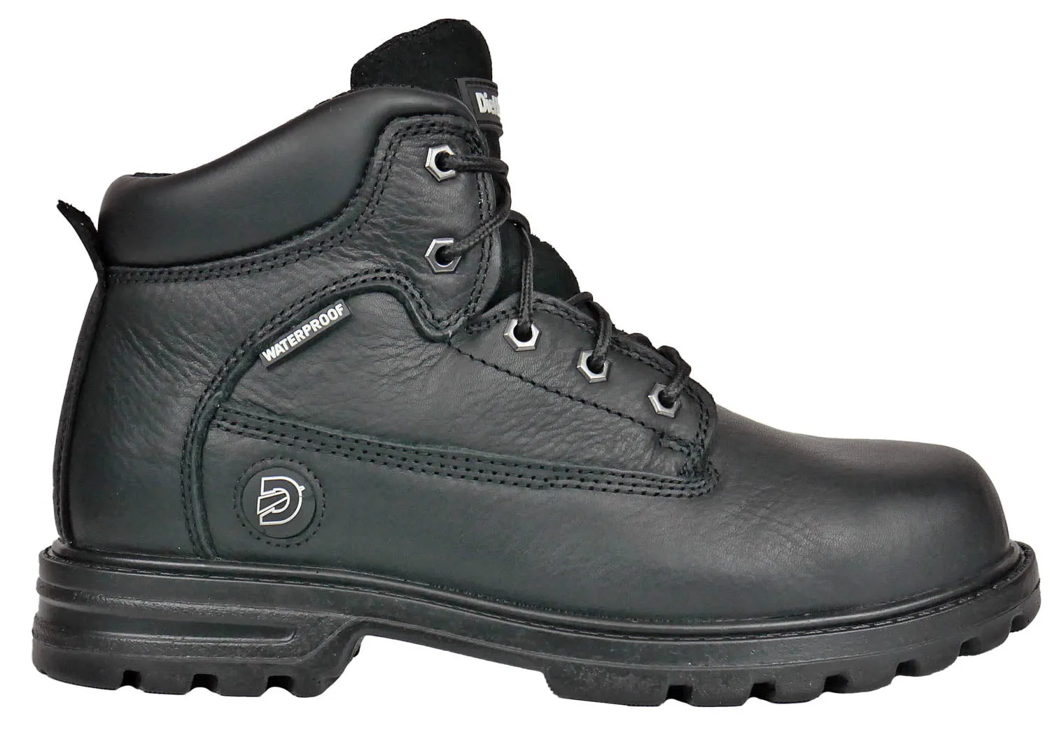 DieHard Mens Charger V2 CT WP SR Black Leather Work Boots