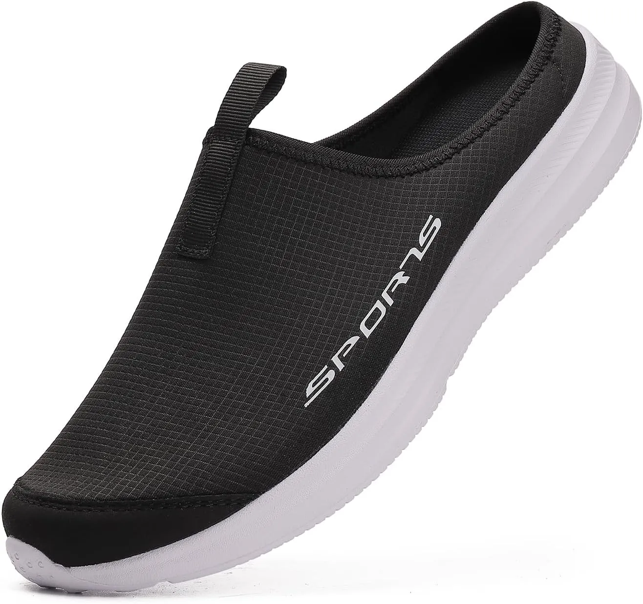 DimaiGlobal Mens Slippers with Arch Support Casual Mules Clog Open Back Shoes Comfort Slip-On Walking Loafer Indoor Outdoor House Shoes