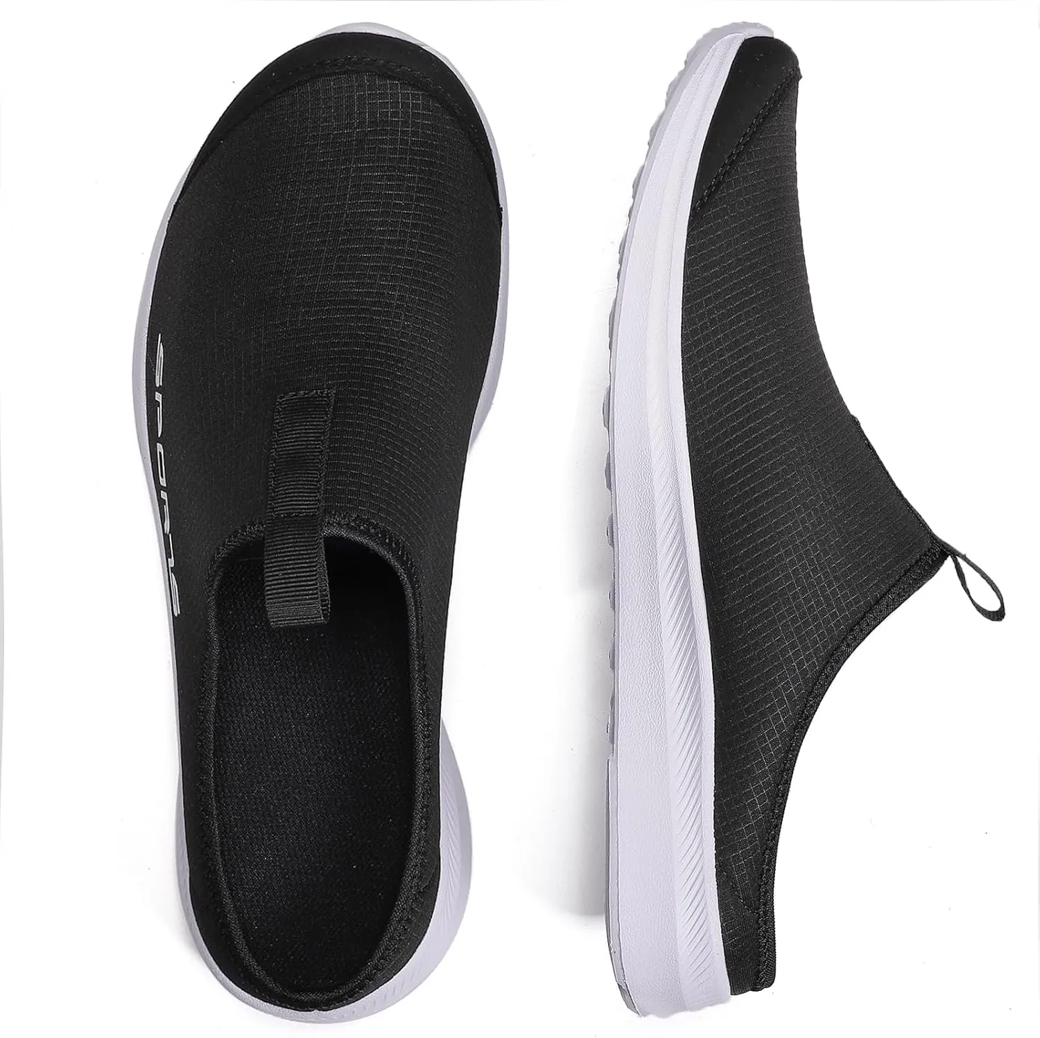 DimaiGlobal Mens Slippers with Arch Support Casual Mules Clog Open Back Shoes Comfort Slip-On Walking Loafer Indoor Outdoor House Shoes