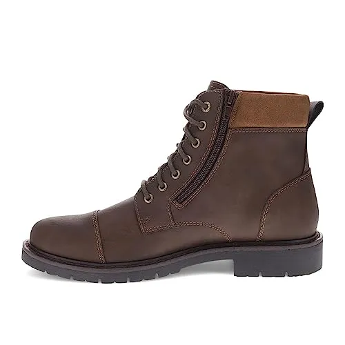 DOCKERS Mens Dudley Rugged Casual 7-Eyelet Captoe Boot, Dark Brown, 11 M