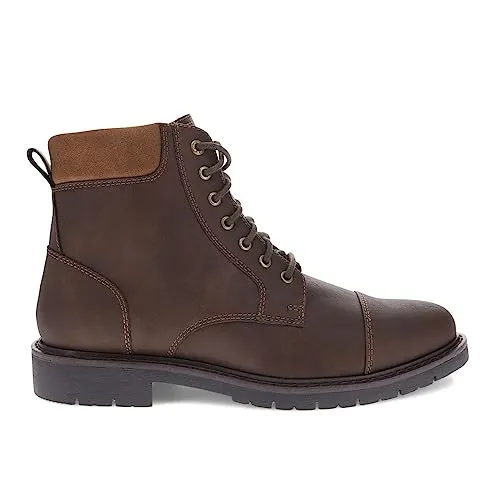 DOCKERS Mens Dudley Rugged Casual 7-Eyelet Captoe Boot, Dark Brown, 11 M
