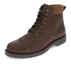 DOCKERS Mens Dudley Rugged Casual 7-Eyelet Captoe Boot, Dark Brown, 11 M