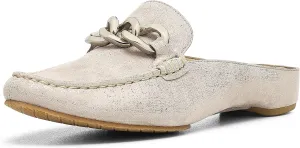 Donald Pliner Women's Bless Distressed Mules, Closed Toe Comfort Loafers, Slip On Mules for Women