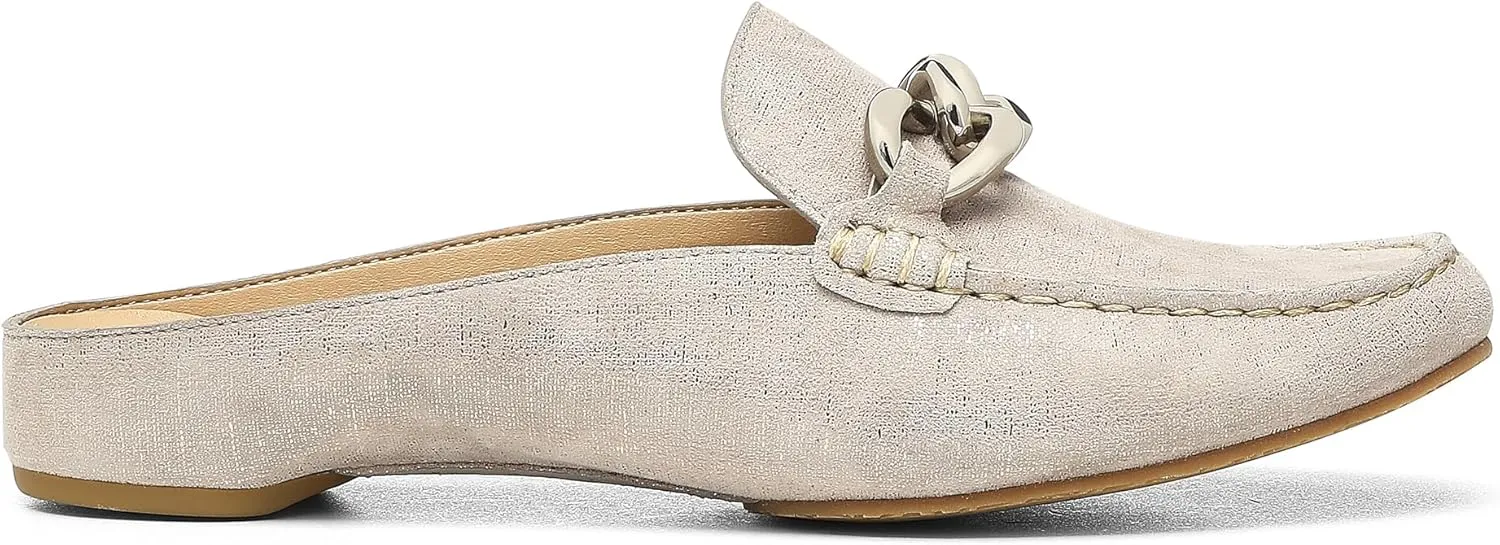 Donald Pliner Women's Bless Distressed Mules, Closed Toe Comfort Loafers, Slip On Mules for Women