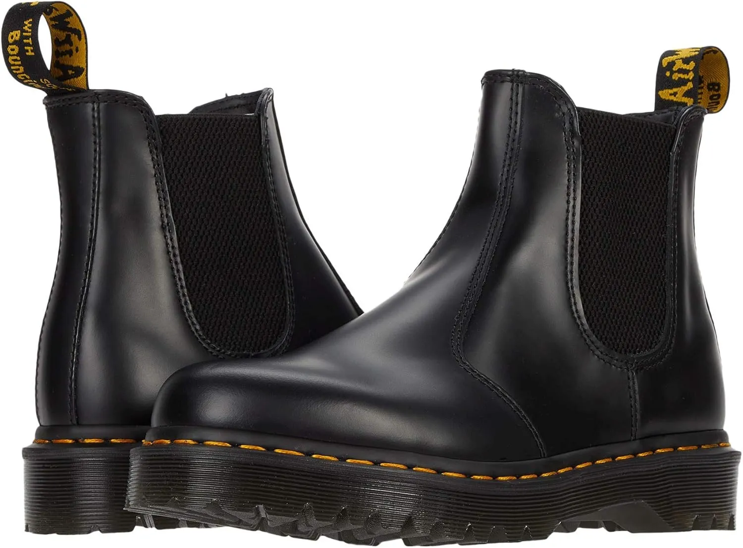 Dr. Martens unisex-adult 2976 Bex, Black Smooth Leather, 5 Women/4 Men