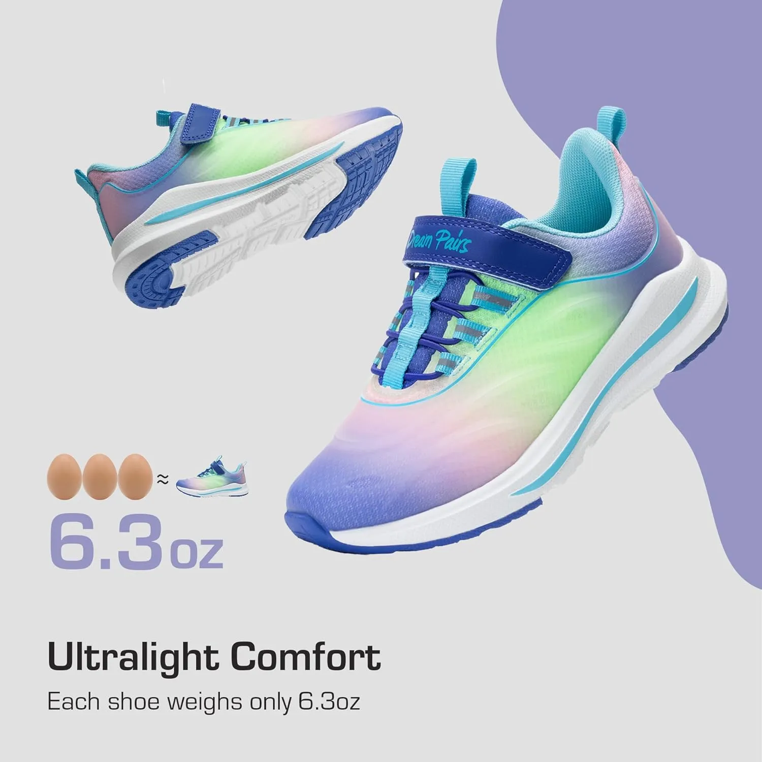 DREAM PAIRS Boys Girls Shoes Kids DuraPlay Tennis Running Athletic Protective Walking Sneakers for Little/Big Kid